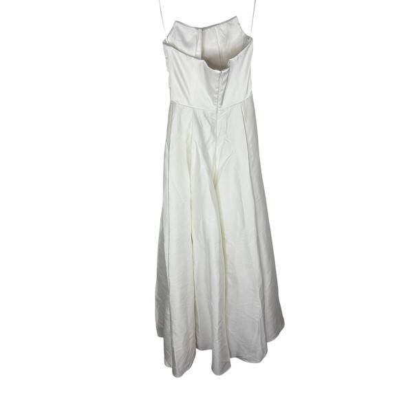 Sau Lee Heidi Wedding Gown Maxi Strapless Bridal Formal Classy Princess Sz 0 - Picture 10 of 14